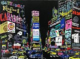 Leroy Neiman Lights of Broadway painting